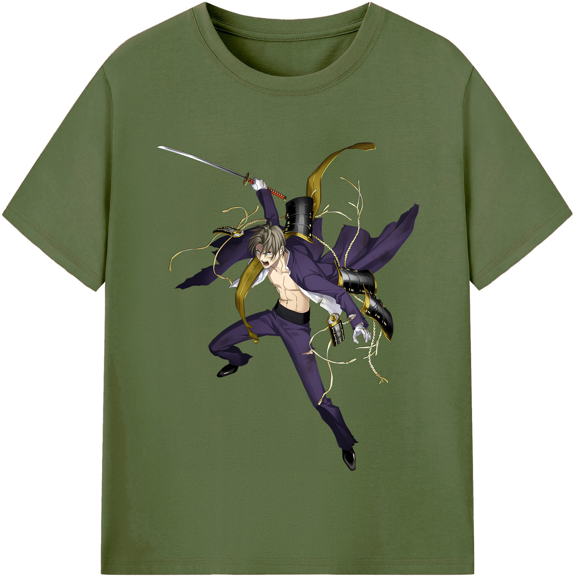 （画像用） 刀剣乱舞 Touken Ranbu 綿100％半袖Tシャツ（フロントプリント）